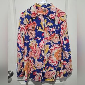 Tory Burch Floral Blouse - Multicolor